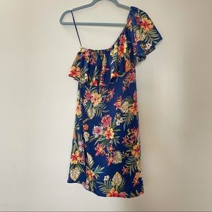 Atmosphere one shoulder Hawaii tropical dress